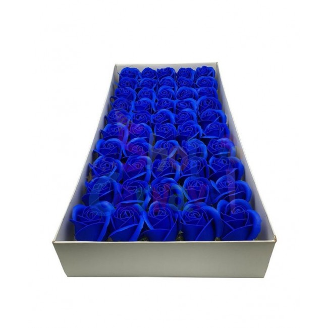 Flori de sapun trandafiri albastri, set 50 buc.