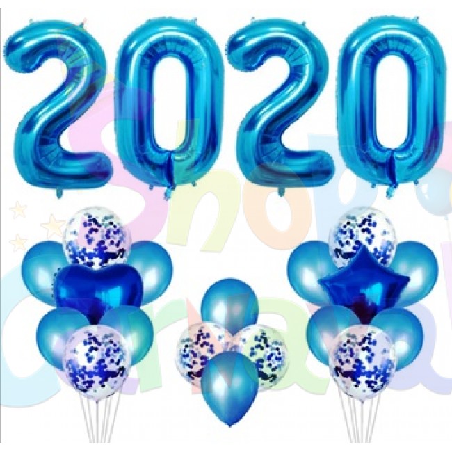 Set cifre, anul 2020-Albastru